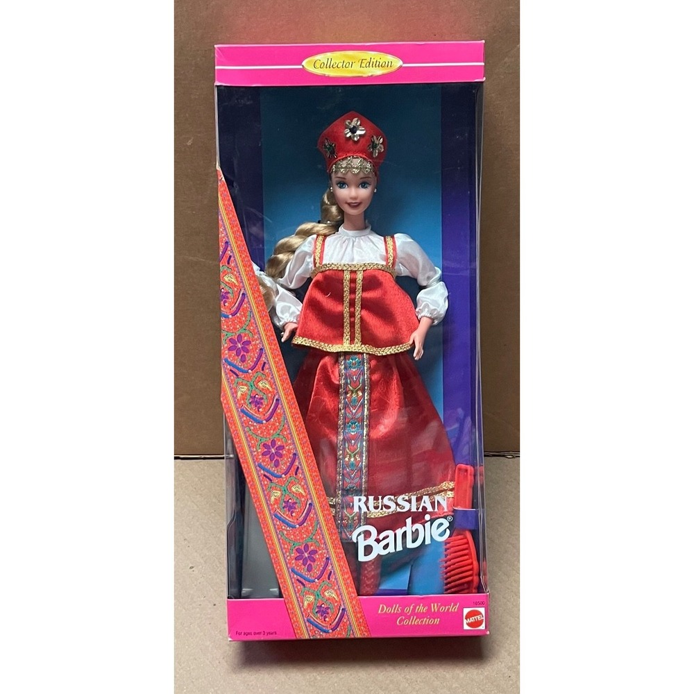 Vintage Russian Barbie Doll Dolls Of The World Collection 1993 New in Box